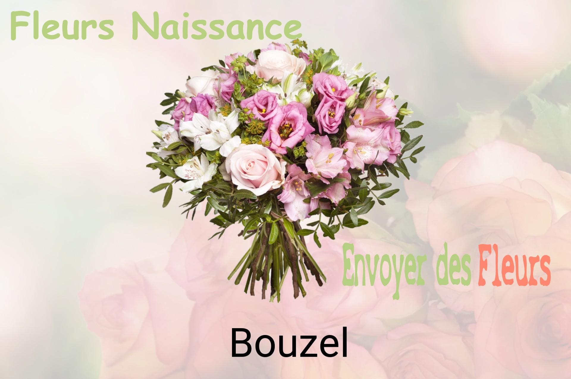 Bouquet de fleurs de naissance livré à Bouzel